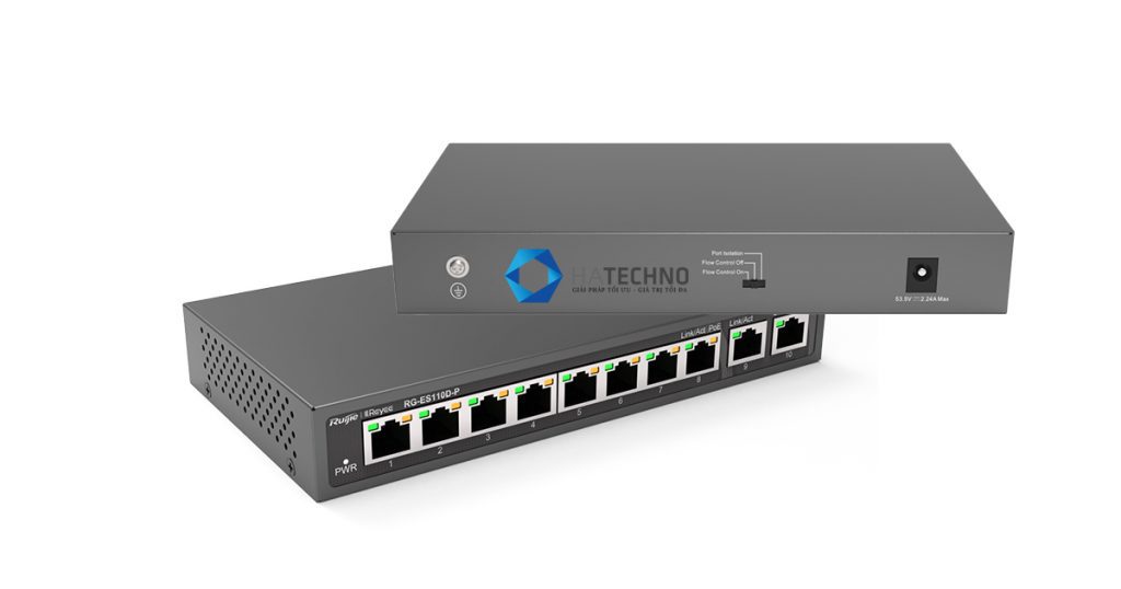 Thiết bị Unmanaged Switch RUIJIE RG-ES110D-P 6 Thiết bị Unmanaged Switch | RUIJIE RG-ES110D-P
