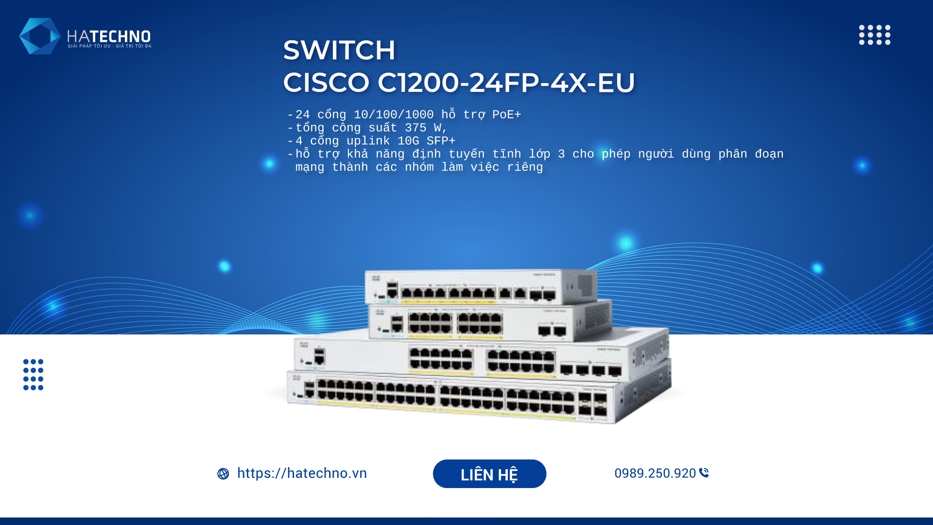 Switch Cisco Catalyst C1200 24FP 4X EU