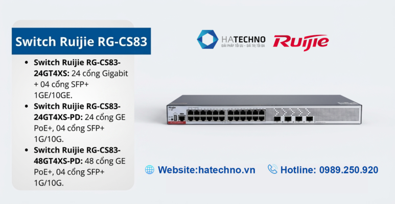 Thiết bị chuyển mạch Switch RG-CS83 Series