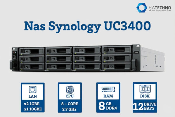 Thiết bị lưu trữ SAN Synology UC3400