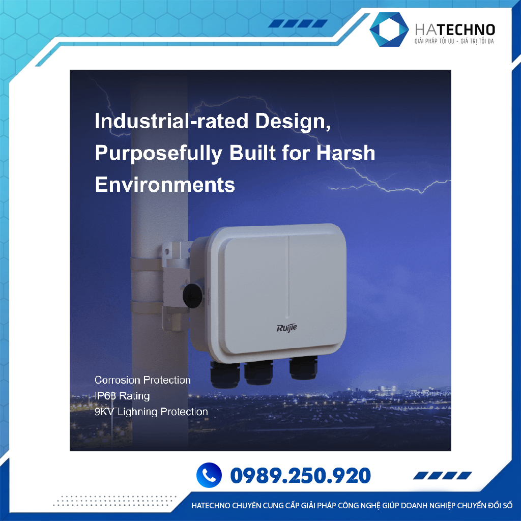 Bộ Phát WiFi Ruijie RG-AP680(CD) Chính Hãng – Chịu Tải 100 User, Tốc Độ 1775Mbps - Image 2