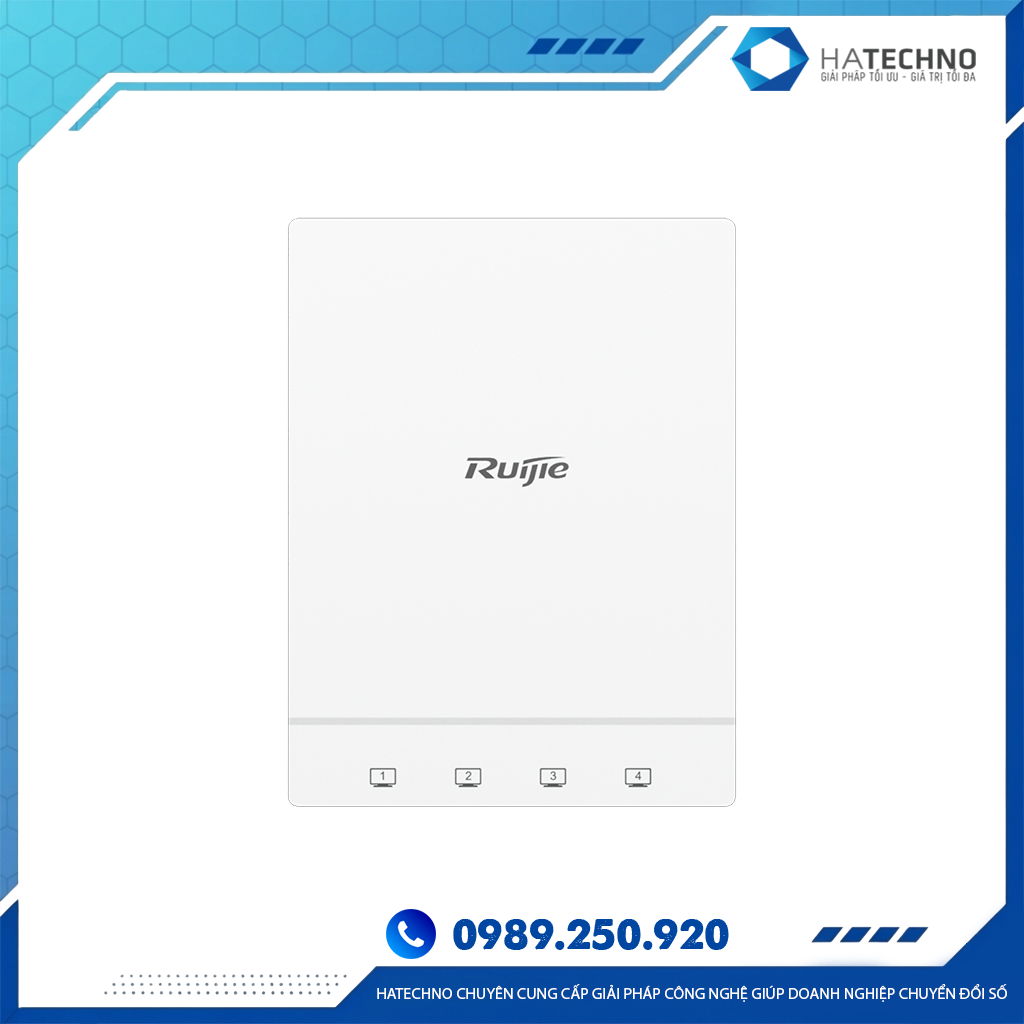 Bộ Phát WiFi Ruijie RG-AP180 Chính Hãng – Chịu Tải 24 User, Tốc Độ 1774Mbps