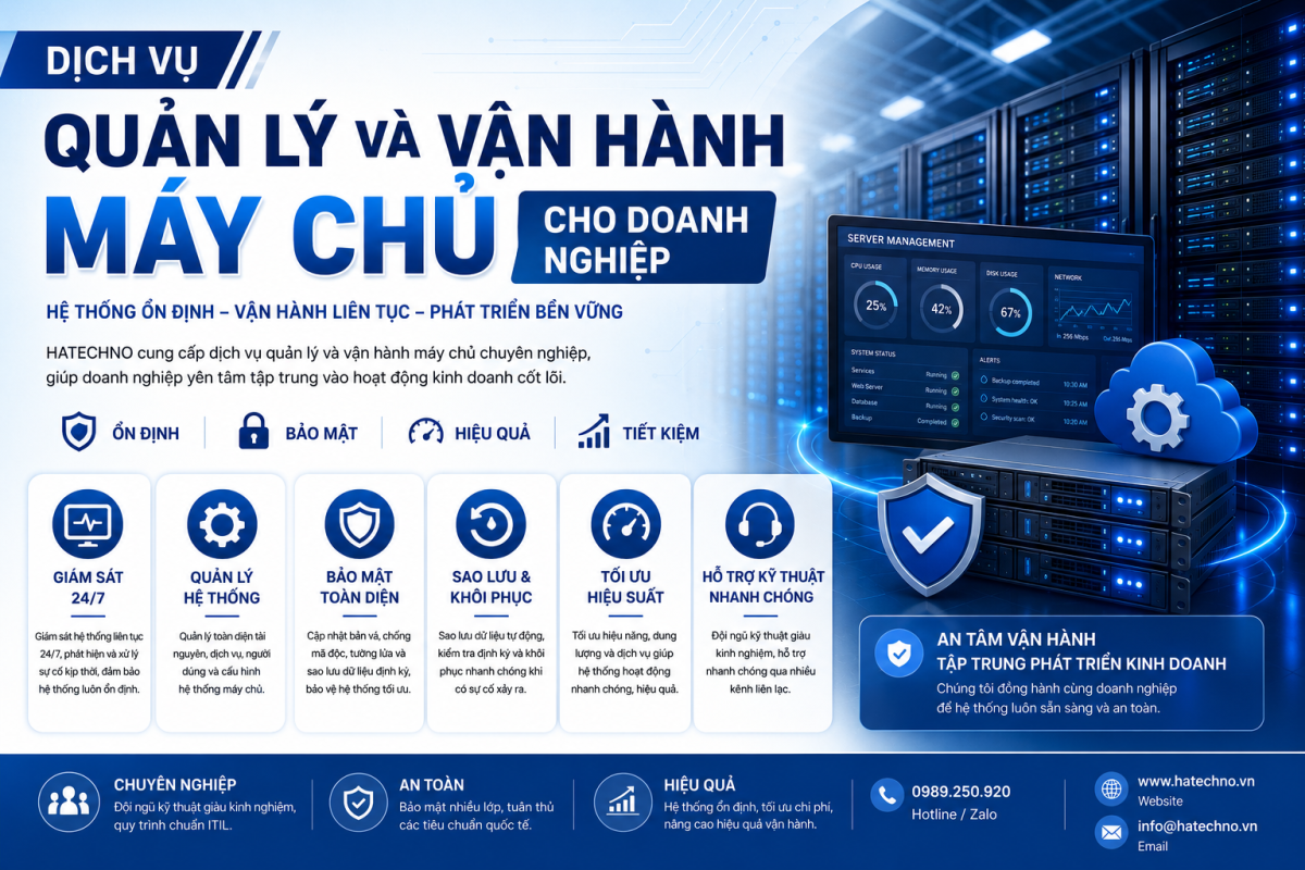 Quản lý và vận hành máy chủ