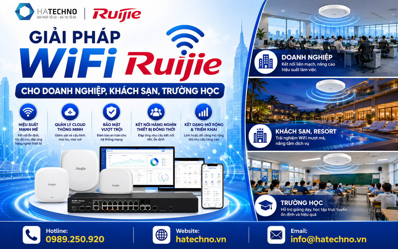 Giải Pháp WiFi Ruijie cho Doanh nghiệp