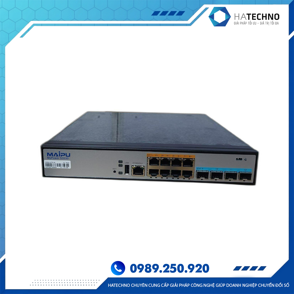 Switch Maipu IS320-12TXF-AC L3 12x 1GE, 4x 10G SFP+ Ports