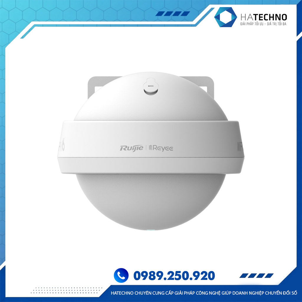 Bộ Phát WiFi 6 Ruijie RG-RAP6262 Chính Hãng – Chịu Tải 100 User, Tốc Độ 2974Mbps