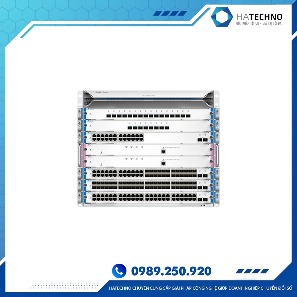 Switch Layer 3 Ruijie Reyee RG-NBS7006 Dạng Khung - Quản Lý trên Cloud Chính Hãng