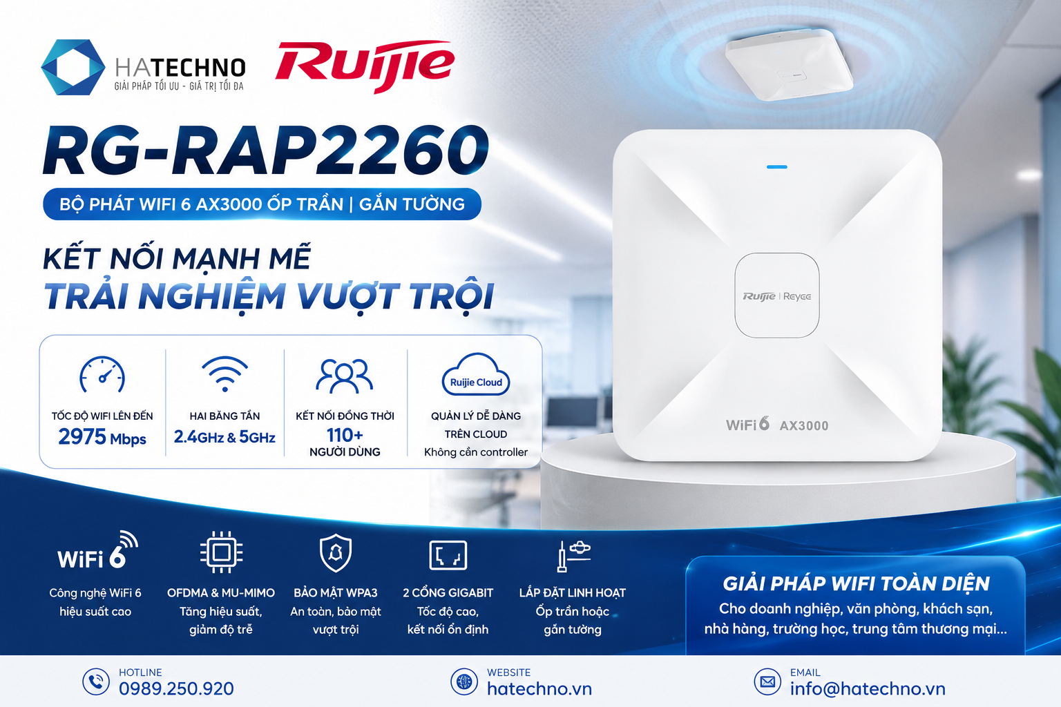 Bộ Phát WiFi Ruijie RG-RAP2260