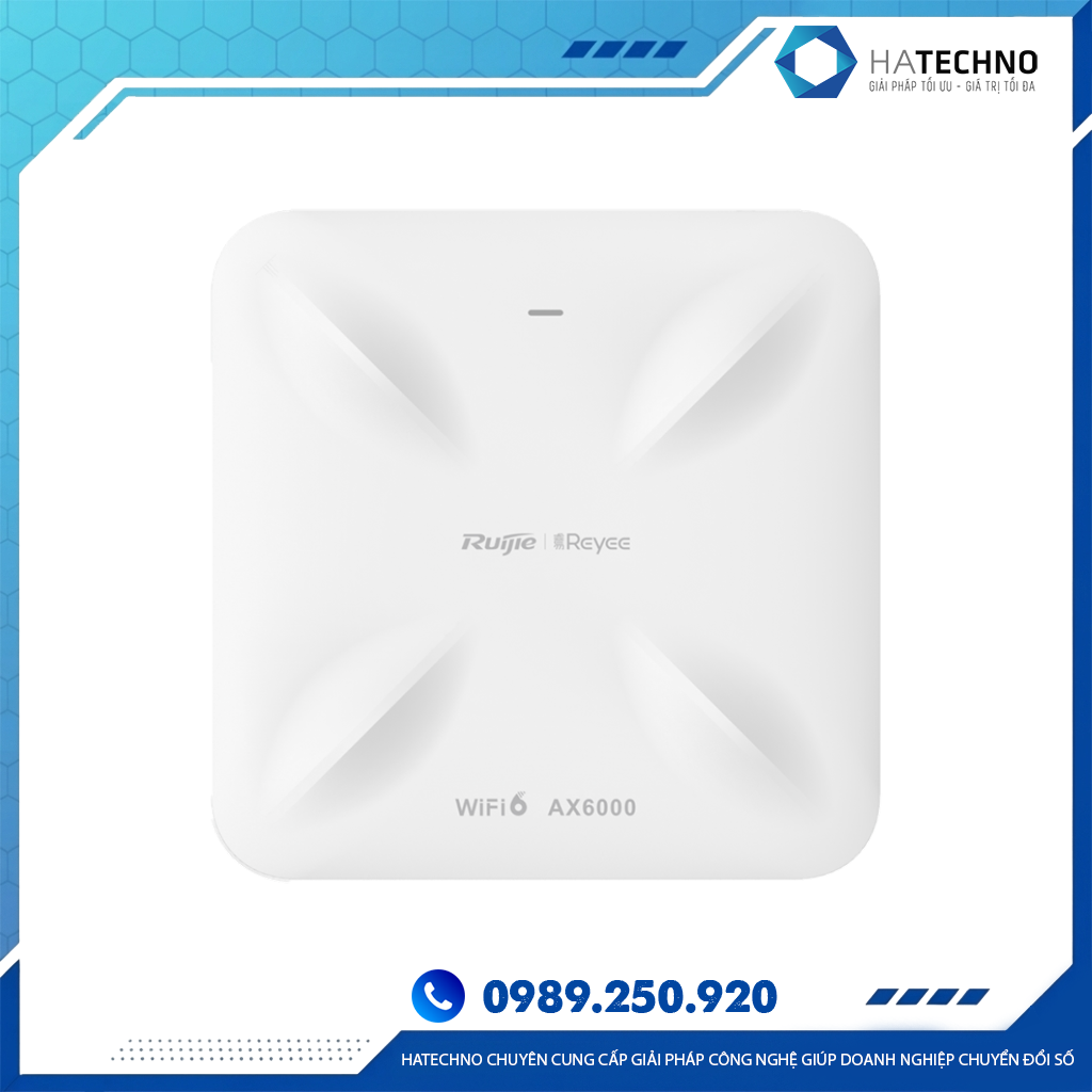 Bộ Phát WiFi Ruijie RG-RAP2260 (H) Wi-Fi 6 Chính Hãng – Tốc Độ 5,95Gbps, Hỗ Trợ +130 User