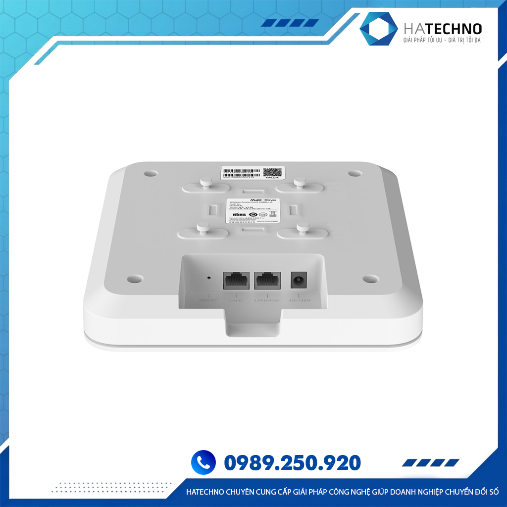 Bộ Phát WiFi Ruijie RG-RAP2260 (G) Wi-Fi 6 Chính Hãng – Tốc Độ 1775Mbps, Hỗ Trợ +100 User - Ảnh 3