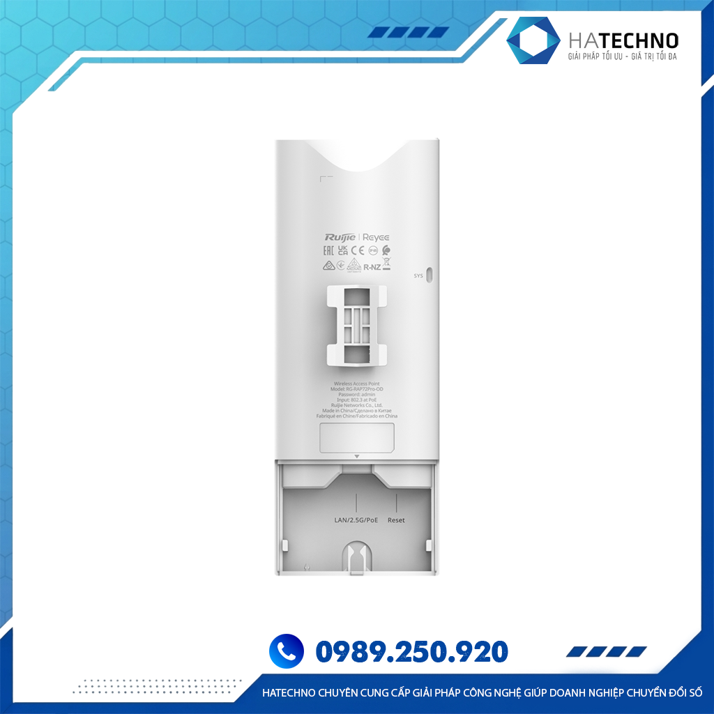 Bộ phát Wifi 7 Ruijie RG-RAP72Pro-OD đa năng trong nhà, ngoài trời - Image 6