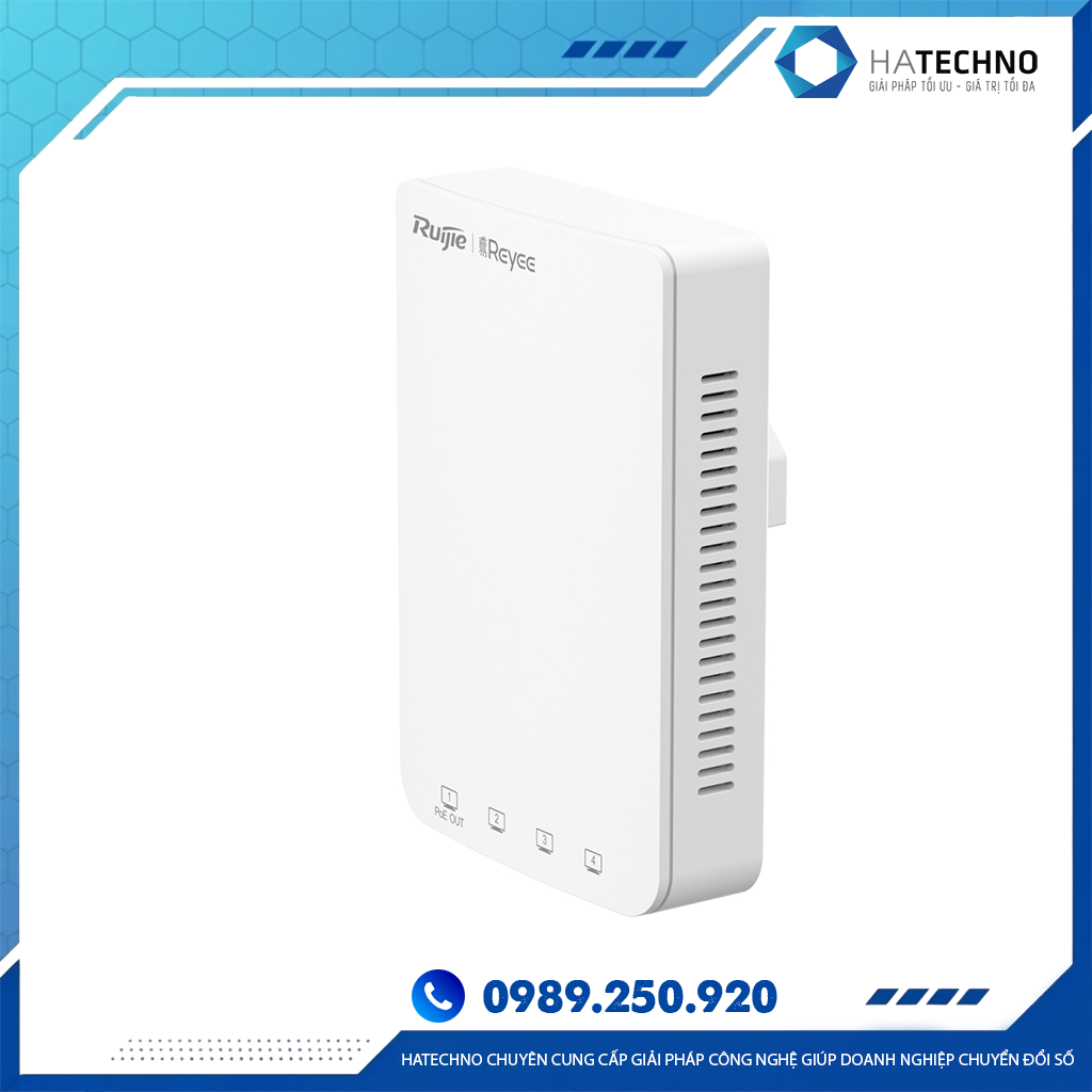Bộ phát Wifi 5 Ruijie RG-RAP1200(P) - Tốc độ 1267Mbps, AP gắn tường của Reyee - Image 3
